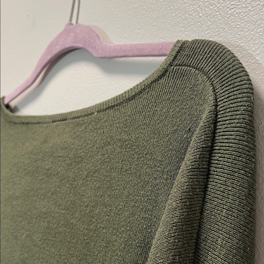 Green Faded Glory Sweater with Bell Sleeves - Picture 12 of 15